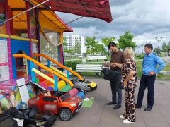 Незаконные аттракционы обнаружили на бульваре Героев Отечества