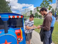 Незаконные аттракционы обнаружили на бульваре Героев Отечества
