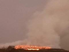 Энгельс сильно заволокло дымом от горящего мусорного полигона