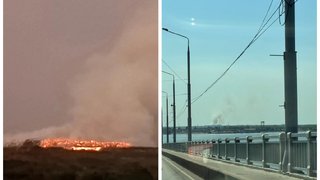 Энгельс сильно заволокло дымом от горящего мусорного полигона