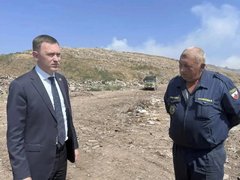 Пожар на мусорном полигоне в Энгельсе: площадь тушения уменьшилась на 30%