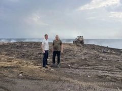 Площадь тушения на полигоне в Энгельсе уменьшилась на 75%