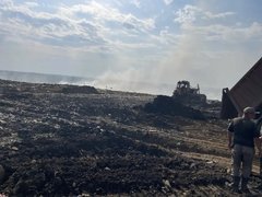 Площадь тушения на полигоне в Энгельсе уменьшилась на 75%