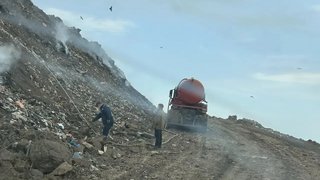 Площадь тушения на полигоне в Энгельсе уменьшилась на 75%