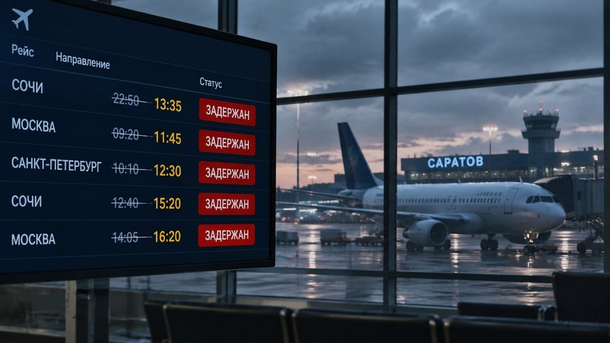 Атака БПЛА: в аэропорту Саратова задерживаются самолеты