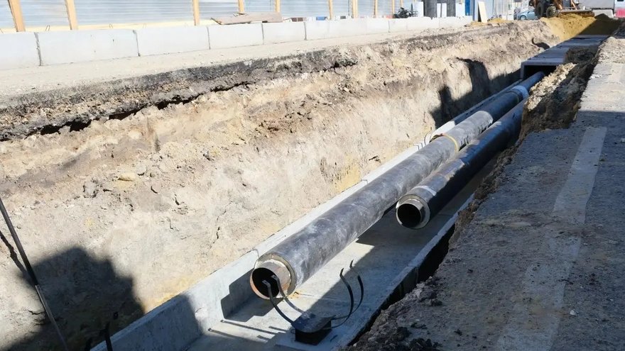 В Саратове меняют участок тепломагистрали с критическим износом