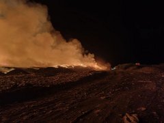 В Саратовской области загорелся очередной мусорный полигон