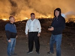 В Саратовской области загорелся очередной мусорный полигон