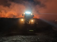 В Саратовской области загорелся очередной мусорный полигон