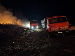 В Саратовской области загорелся очередной мусорный полигон