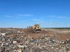 Пожар на мусорном полигоне в Балакове полностью потушили