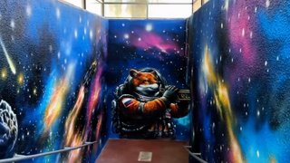 В Саратове ведущий к лицею подземный переход сделали космическим