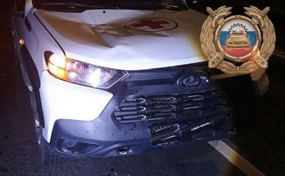 Ночью в Саратове скорая сбила пешехода