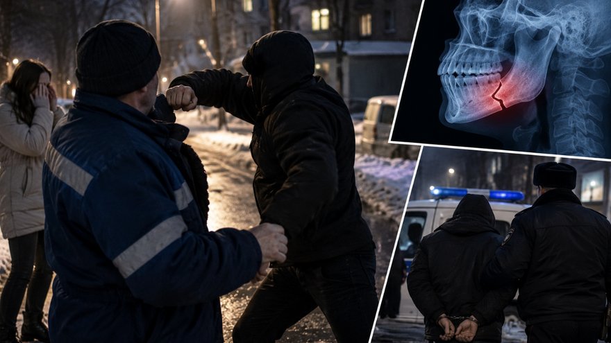 В Саратове сотрудник УК заступился за девушку и получил перелом челюсти