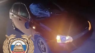 На трассе под Пугачевом женщина на Калине сбила пенсионера