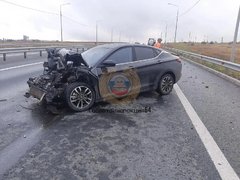 На СКАД женщина-водитель пострадала в ДТП с фурой