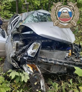 В Саратовской области KIA слетела с дороги: пострадал водитель