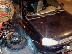 В полночь на мосту Саратов-Энгельс разбились мотоциклист и его пассажирка