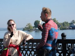 На велопараде в Саратове заметили Человека-паука и магистра Йоду