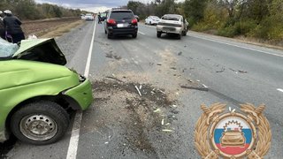 На трассе в левобережье разбился водитель легковушки
