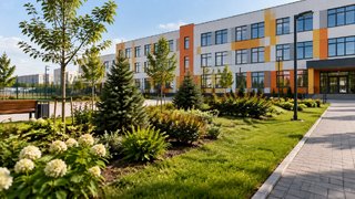 В Саратове потратят 2,5 млн рублей на озеленение у нового корпуса школы № 63