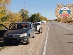 В Балакове Haval опрокинулся после столкновения с Mitsubishi