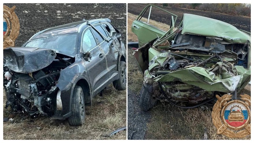 В Саратовской области в лобовом ДТП погибла пара пенсионеров