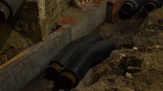 На территории стройплощадки Банного острова в Энгельсе прокладывают внутренние сети