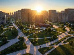 Дома по передовым технологиям, непрерывный зеленый каркас, закрытые дворы: каким будет новый микрорайон Аэропорт в Саратове