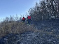 За тушением пожара у саратовского села Лох следят с помощью спутников