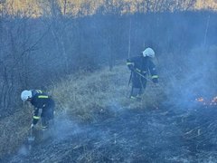За тушением пожара у саратовского села Лох следят с помощью спутников